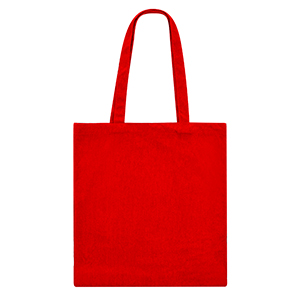 Shopper personalizzata in velluto di poliestere a coste cm 36x38x10 GAVIAR MKT21130 - Rosso