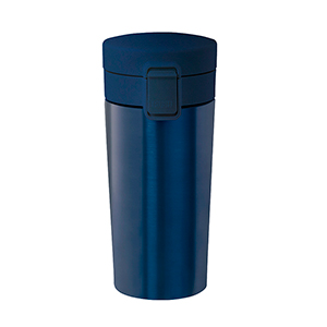 Bicchiere termico personalizzato in acciaio da 380 ml JORLENS MKT21172 - Blu Navy