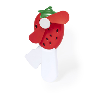 Divertente gadget ventilatore, con forme di frutta, MANHATTAN MKT21174 - Fragola