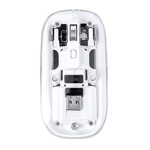 Mouse wireless trasparente personalizzato MIRABEK MKT21196 - Bianco