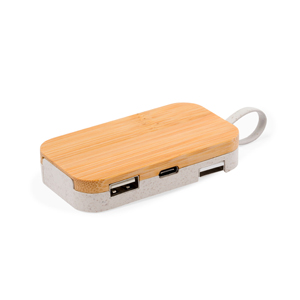 Hub USB personalizzato FLOW MKT21205 - Neutro