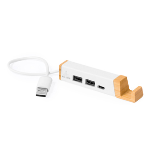 Hub USB personalizzabile KARTIP MKT21208 - Bianco