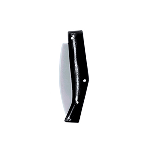 Coltello personalizzato con manico ergonomico in plastica YOUKS MKT21231 - Nero