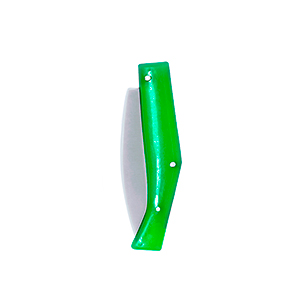 Coltello personalizzato con manico ergonomico in plastica YOUKS MKT21231 - Verde