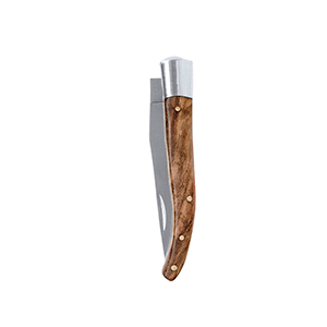 Coltello personalizzato con manico in legno laccato RINEX MKT21233 - Neutro