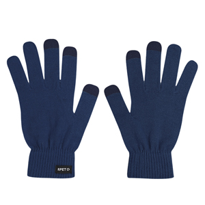 Guanti in rpet con funzione touch screen BROLYN MKT21283 - Blu Navy