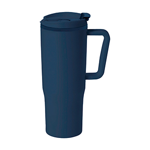 Tazza da viaggio personalizzata da 800 ml MIRANDA MKT21339 - Blu Navy