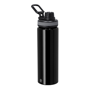 Borraccia sportiva personalizzata in alluminio riciclato da 800 ml FOULER MKT21340 - Nero