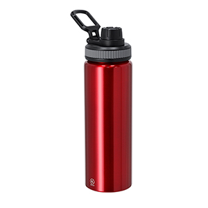 Borraccia sportiva personalizzata in alluminio riciclato da 800 ml FOULER MKT21340 - Rosso