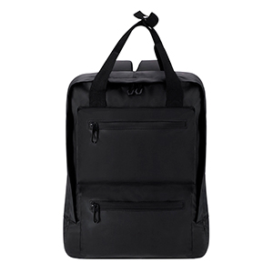 Zaino porta pc personalizzato in similpelle per laptop fino a 15 pollici e tablet  FLIPEX MKT21367 - Nero