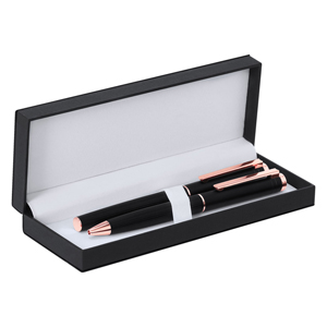 Penna e roller in elegante confezione regalo BLEXA MKT21374 - Nero