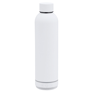 Borraccia termica personalizzata da 540 ml con speaker bluetooth MEFLEX MKT21388 - Bianco