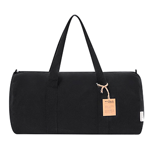 Borsa weekend personalizzata in tela riciclata JARROW MKT21393 - Nero