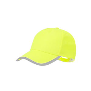 Cappellino promozionale bimbo SOMMER, con profilo riflettente MKT21439 - Giallo Fluo