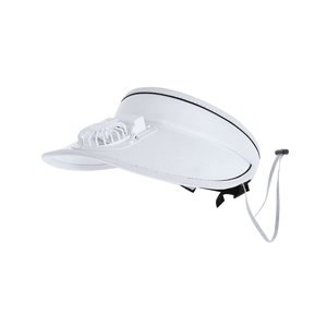 Visiera regolabile con ventilatore AKANYI MKT21440 - Bianco