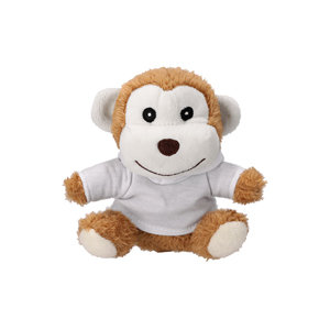 Orsetto peluche con felpa stampabile BENAREK MKT21461 - Marrone