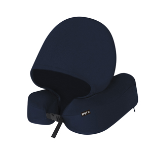 Cuscino per il collo da viaggio con cappuccio DOLKING MKT21505 - Blu Navy