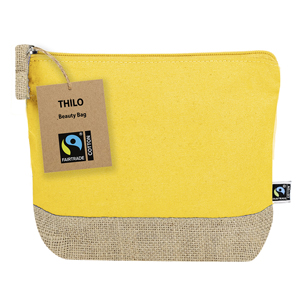 Beauty case personalizzabile THILO FAIRTRADE MKT21589 - Giallo