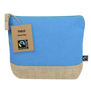 Beauty case personalizzabile THILO FAIRTRADE MKT21589 - Azzurro