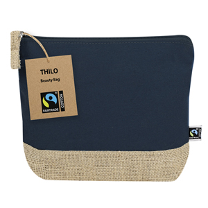 Beauty case personalizzabile THILO FAIRTRADE MKT21589 - Blu Navy