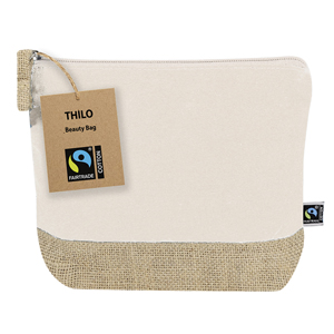 Beauty case personalizzabile THILO FAIRTRADE MKT21589 - Naturale