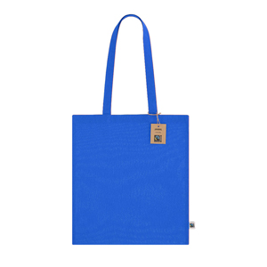 Shopper cotone personalizzate JAMAL FAIRTRADE MKT21615 - Blu