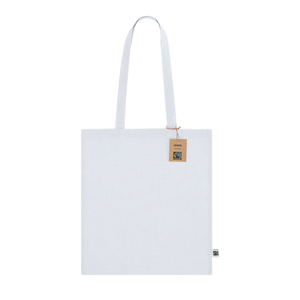 Shopper cotone personalizzate JAMAL FAIRTRADE MKT21615 - Bianco