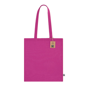 Shopper cotone personalizzate JAMAL FAIRTRADE MKT21615 - Fucsia