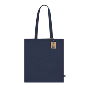 Shopper cotone personalizzate JAMAL FAIRTRADE MKT21615 - Blu Navy