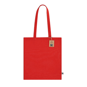 Shopper cotone personalizzate JAMAL FAIRTRADE MKT21615 - Rosso