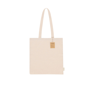 Shopper pubblicitaria in cotone riciclato BARZON MKT21617 - Naturale