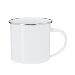 Tazza per sublimazione in metallo DERIOX MKT21716 - Bianco