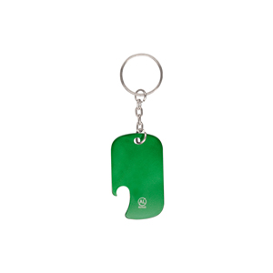 Portachiavi apribottiglie personalizzati SAWAD MKT21757 - Verde