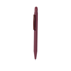 Penna con accessorio touch REFFEL, personalizzabile con logo MKT21784 - Bordeaux