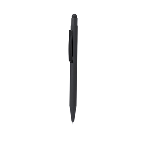 Penna con accessorio touch REFFEL, personalizzabile con logo MKT21784 - Nero