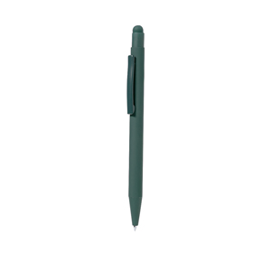 Penna con accessorio touch REFFEL, personalizzabile con logo MKT21784 - Verde Scuro