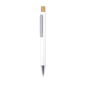 Penna personalizzabile NEGLYR, in alluminio riciclato  MKT21788 - Bianco