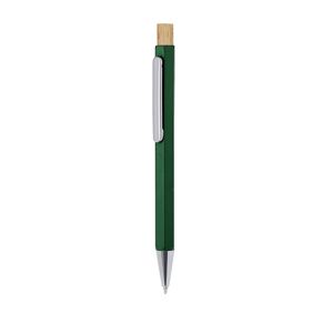 Penna personalizzabile NEGLYR, in alluminio riciclato  MKT21788 - Verde