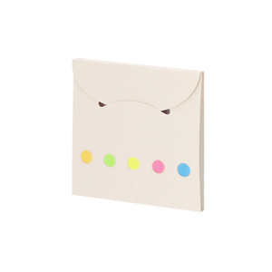 Notes colorati in custodia in cartone del latte riciclato TESHER MKT21789 - Bianco