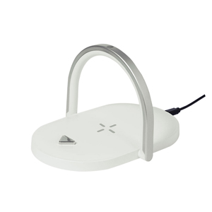 Lampada multifunzionale personalizzabile CRANSTON, con caricatore wireless integrato  MKT21872 - Bianco