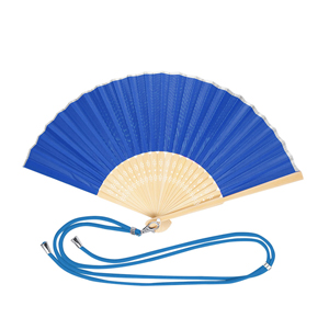 Ventaglio in bamboo e poliestere YANEX MKT21907 - Blu