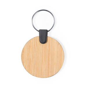 Portachiavi personalizzato in bamboo TADIOK MKT2617 - Cerchio