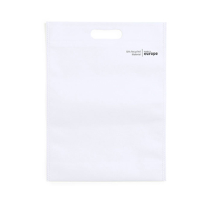 Shopper tessuto non tessuto riciclato cm 30x40x10 PLANET MKT2623 - Bianco