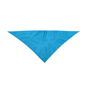 Bandana personalizzata triangolare personalizzata in poliestere PLUS MKT3029 - Azzurro