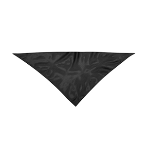 Bandana personalizzata triangolare personalizzata in poliestere PLUS MKT3029 - Nero