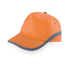 Cappellino baseball personalizzato catarifrangente in cotone TAREA MKT3120 - Arancio