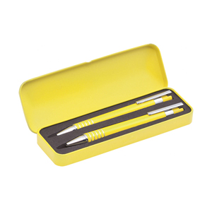 Penna e portamine in gift set SHERIDAN MKT3338 - Giallo