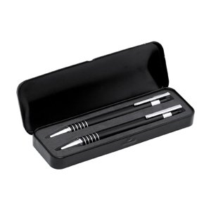 Penna e portamine in gift set SHERIDAN MKT3338 - Nero