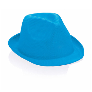 Cappello personalizzato per feste in paglia di poliestere BRAZ MKT3575 - Azzurro