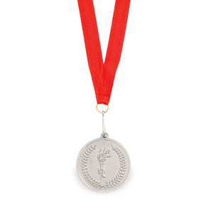 Medaglia in metallo finitura oro CORUM MKT3743 - Rosso - Silver